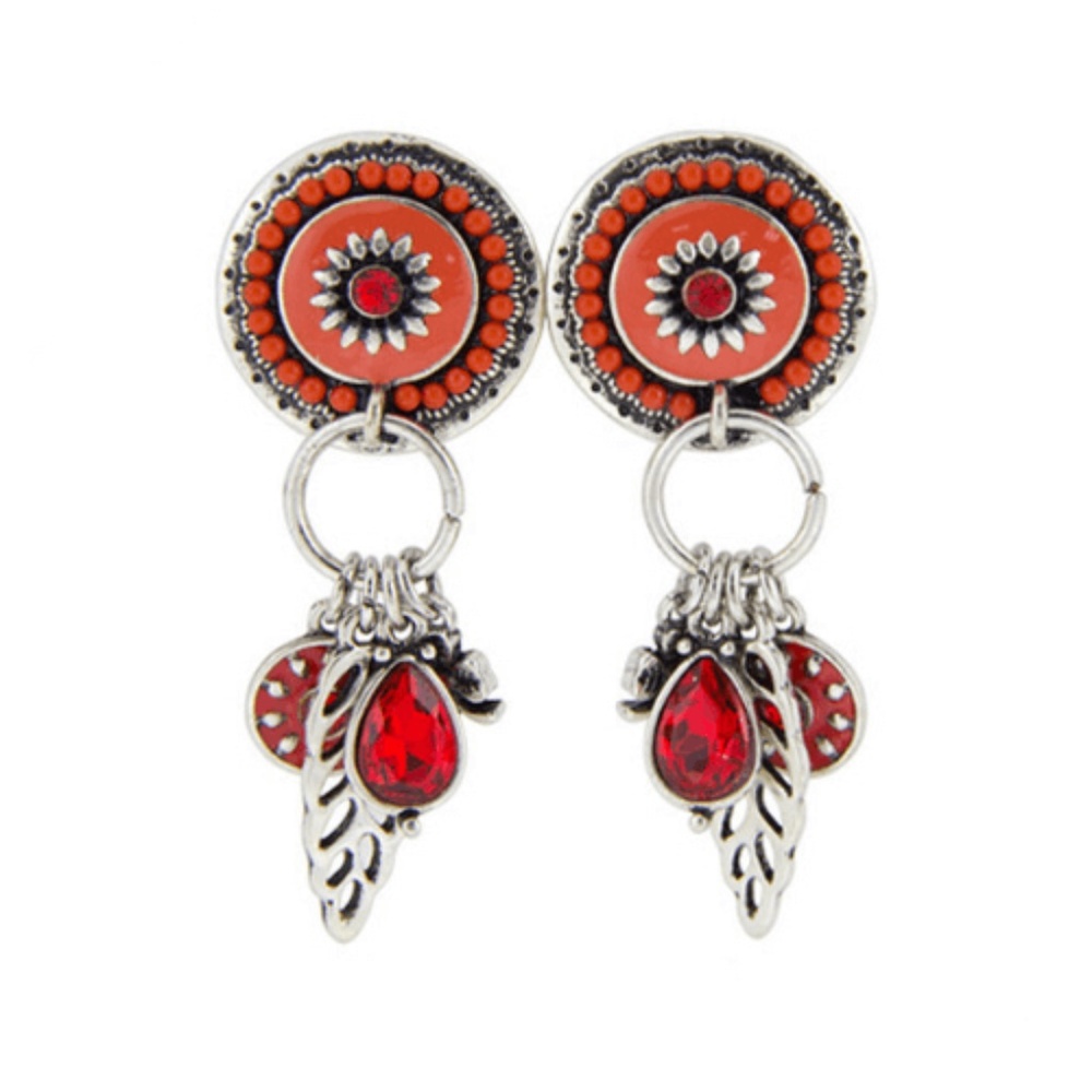 Crystal Drop Earrings Ethnic Bohemian